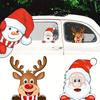 Merry Christmas Waterproof Santa & Reindeer Vehicle & Window Stickers