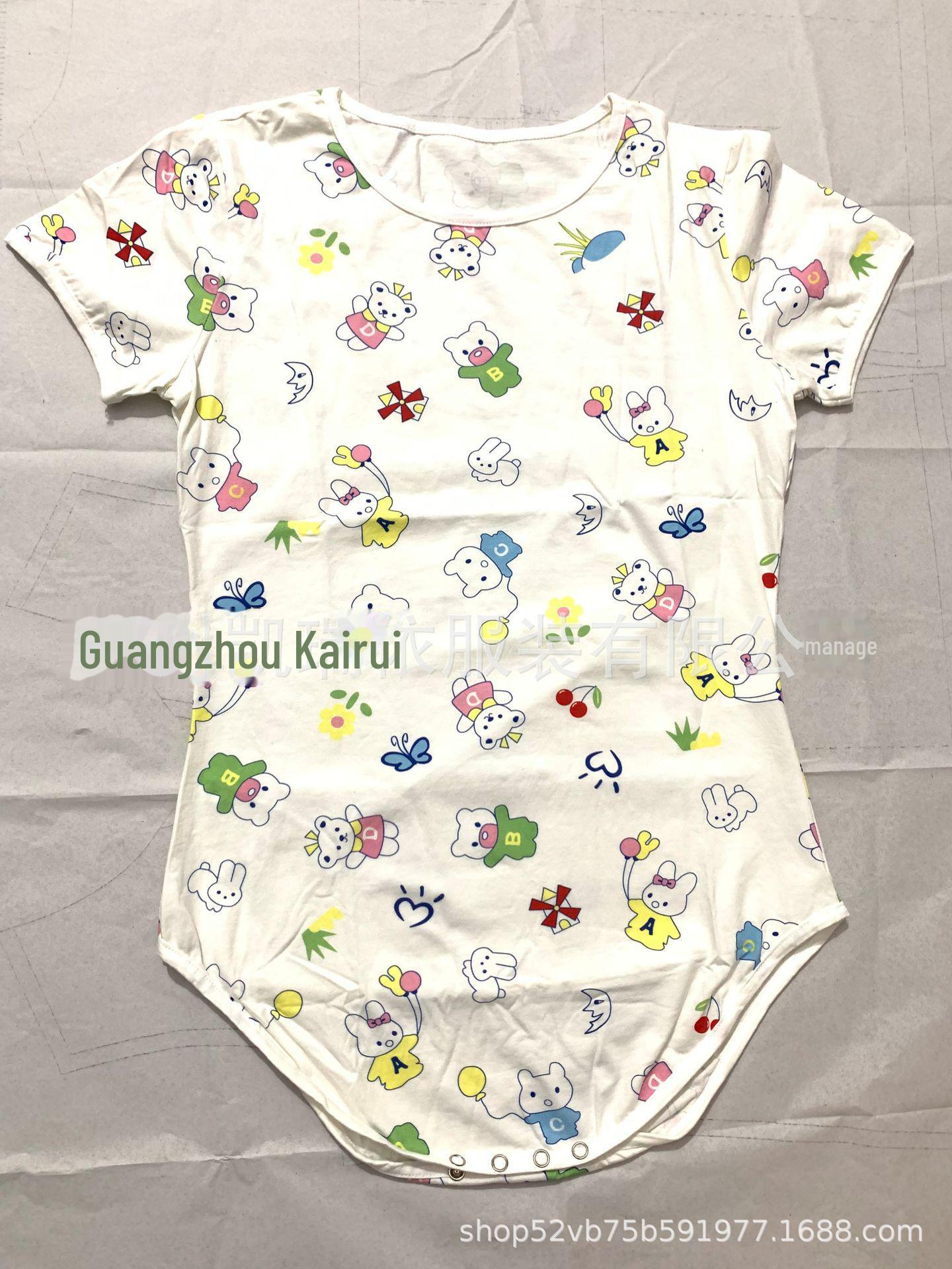 

Короткий комбинезон-пижама для взрослых любителей подгузников (2023). 2XL