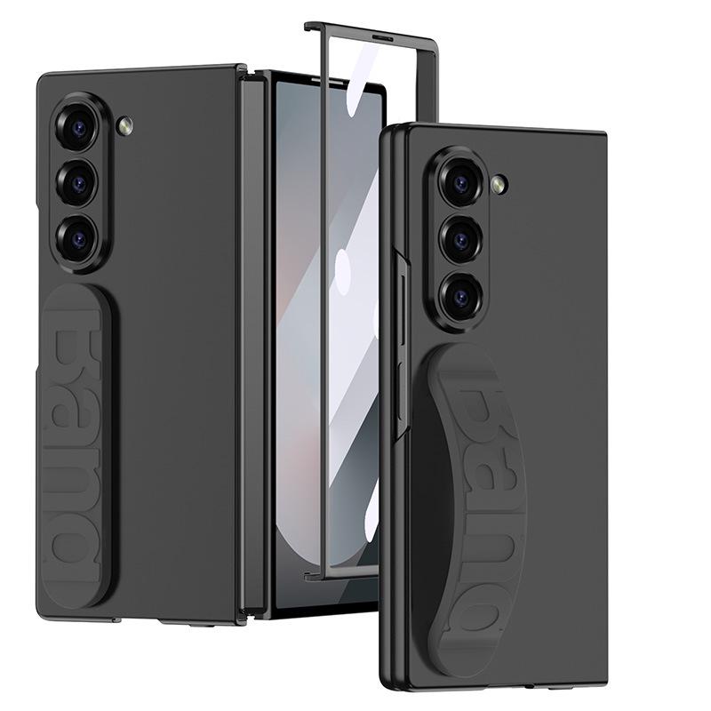 Samsung Z Fold6 Silicone Wrist Strap Case with Integrated Film