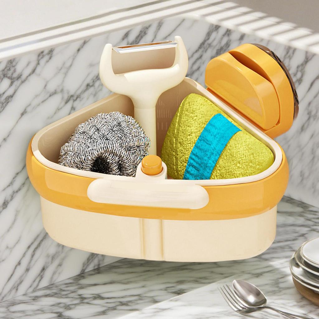 Sink Strainer Basket Suction Cup Hanging Sink Drainage Basket Sink Separation Food Scraps Filter Basket Fruit Cleaning Filter