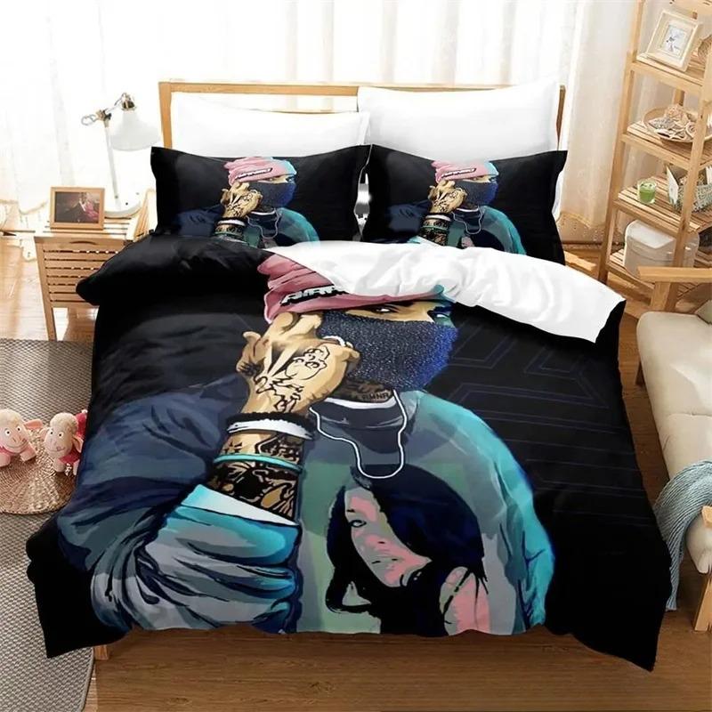 3D Print Chris Brown Bedding CollectionDuvet Cover Comforter Bed Collection Quilt Cover PillowcaseKing Queen Twin Size Boys Girls Adults