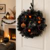 Home Decor Wreath with 45 Hanging Ornaments for Wall Door Decoration
