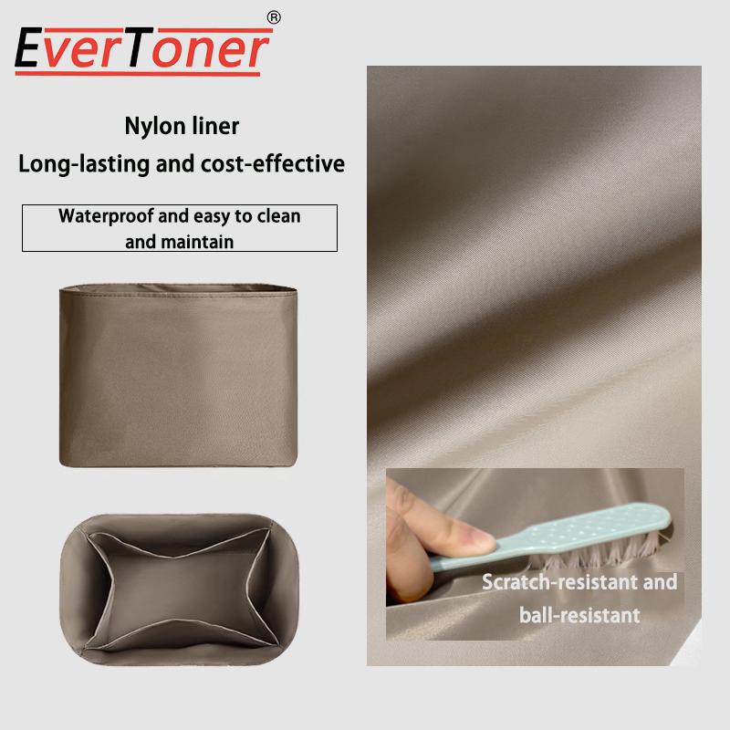 

EverToner Nylon Ultra-Light Purse Insert Organizer Fits For BV Cassette Bucket Bag Travel Makeup Organizer Shape protector
