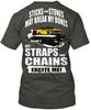 Abschleppwagenfahrer Gurte Ketten LC T-Shirt T-Shirt Hergestellt in den USA Größe S bis 5XL Unisex T-Shirt