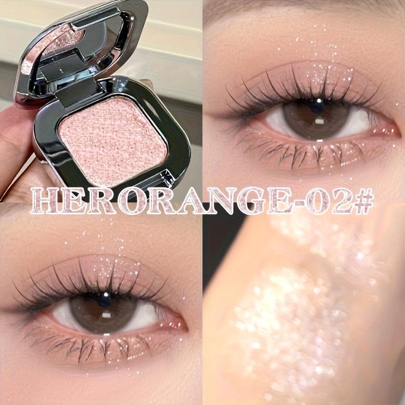 Diamond Highlighter Single Color Eyeshadow with Fine and Sparkling Shimmer, Applies Evenly and Richly, Waterproof Eyeshadow, Soft Texture Eye Makup