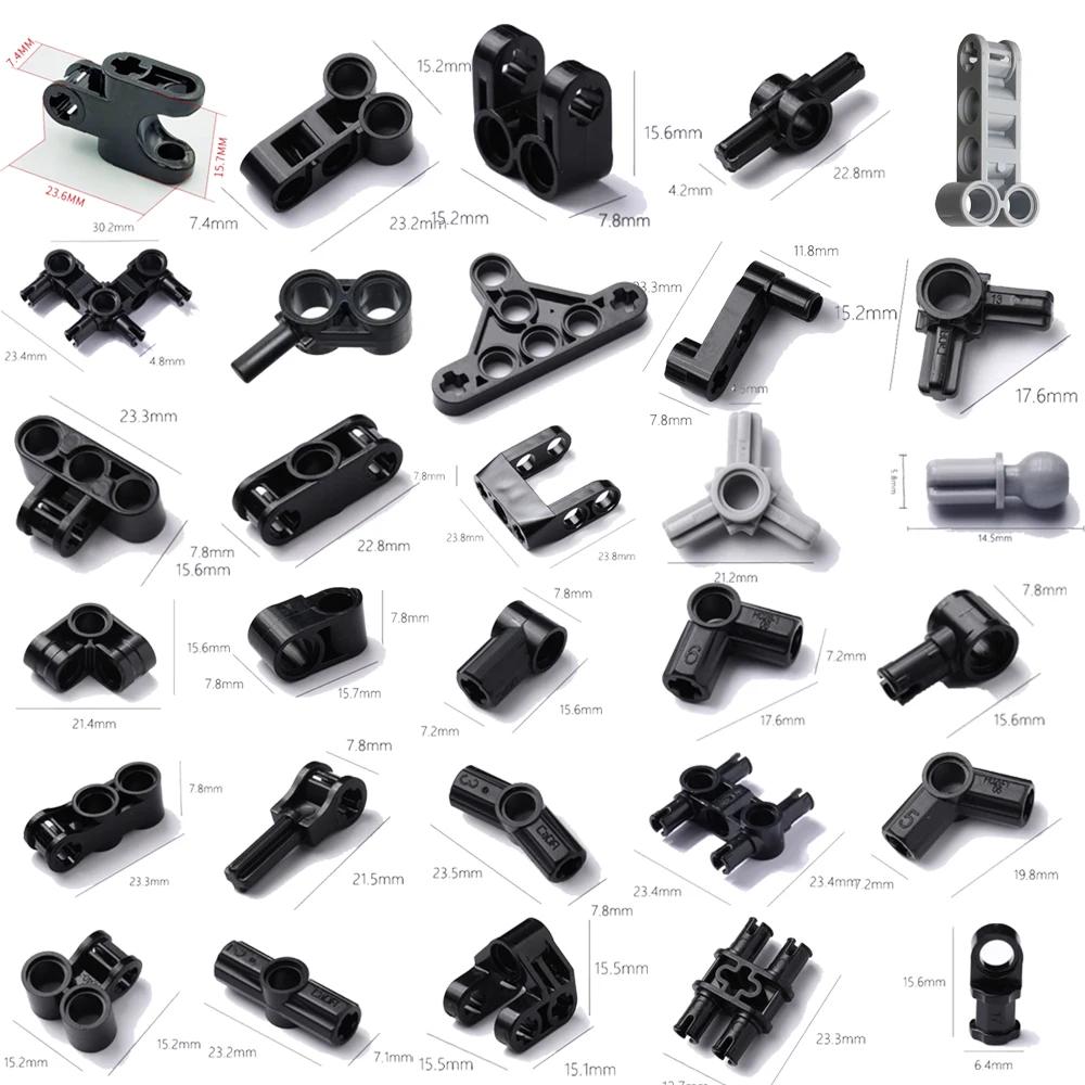 Construction Bricks DO IT YOURSELF Technical Parts Axle Pin Connectors 32034 3 32014 2853 3713 22961 14720 48496 MOC Blocks Learning Toy