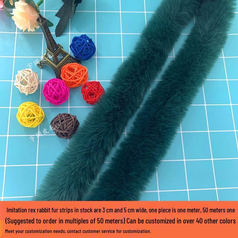 Imitation Rabbit and Mink Fur Strips: Autumn/Winter Cheongsam Accessories, Cuffs, Cape Trim