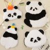 4PCS Lovely Panda Cloth Patches Easy To Apply And Remove Sewing On Applique Great For Creative Craft Project Supply