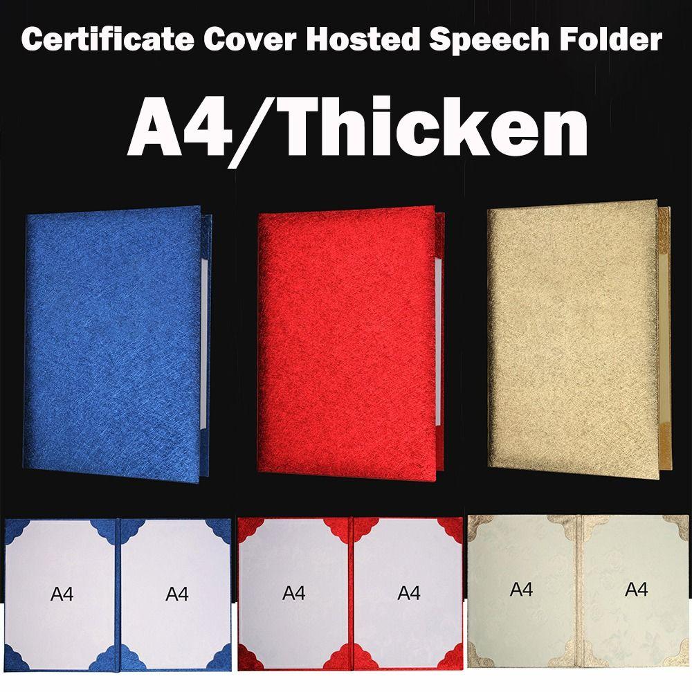 

Thicken Paper Cover A4 File Page Folder Good Quality Speech Folder червоний