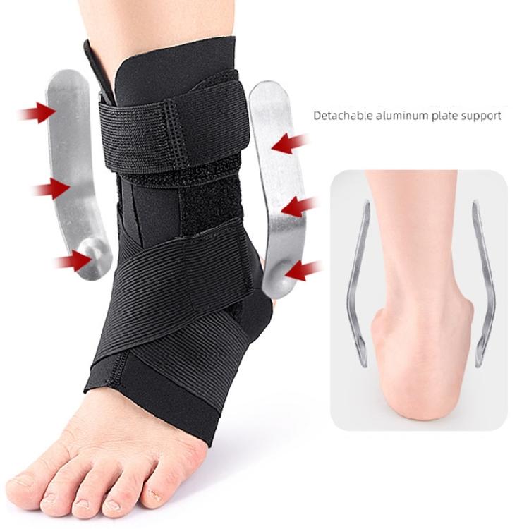 Ankle Brace with Side Stabilizers Adjustable Ankle Support for Sprains,Sports Injuries Ankle Support for Running Sports