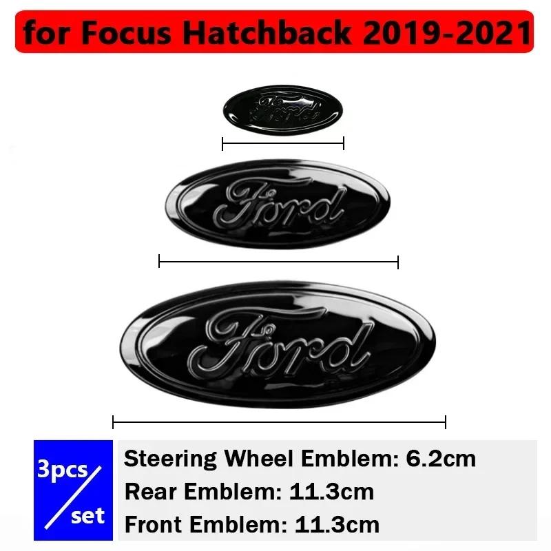 Autoaufkleber Ford Front Heck Emblem für Ford Edge STline Kuga Focus Hatchback Limousine Mondeo Taurus Escort Auto Wappen Lenkrad