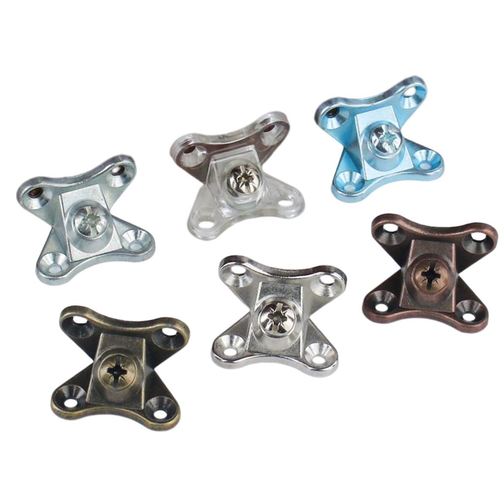 10pcs Zinc Alloy Corner Code Right Angle L-Shaped Support Connector With Screw Furniture Angle Bracket For Chairs Tables