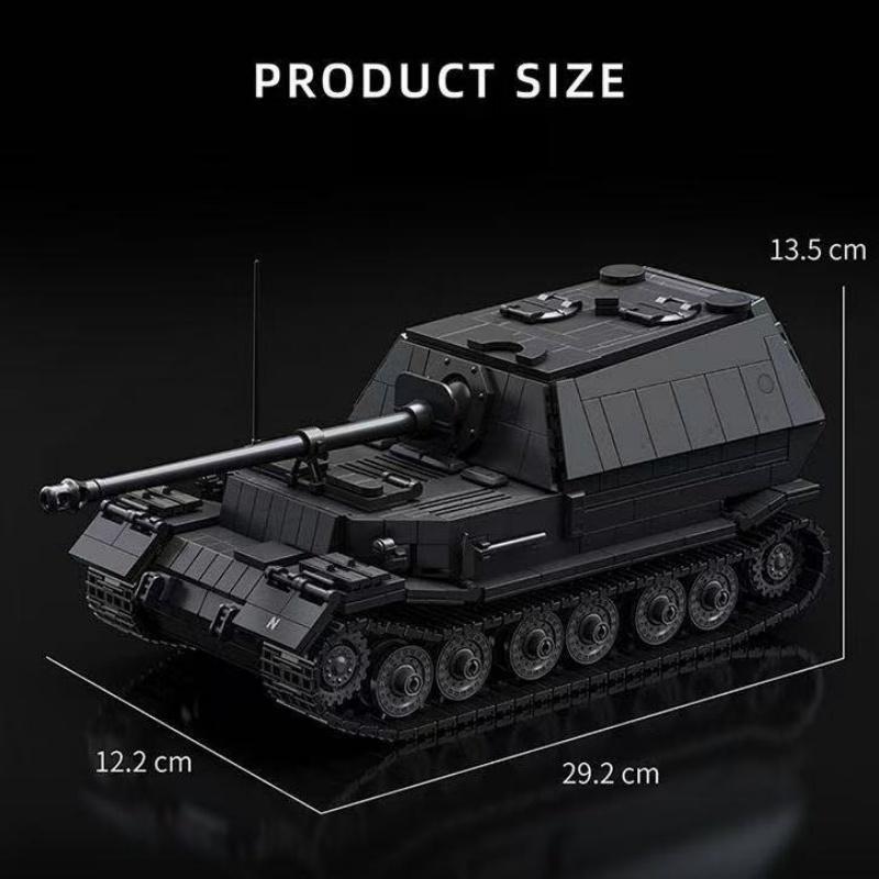 Moc Creative Assembly Modell Schwerer Panzerzerstörer Bausteine Kampfsoldat Steine Spielzeug Junge Geschenk