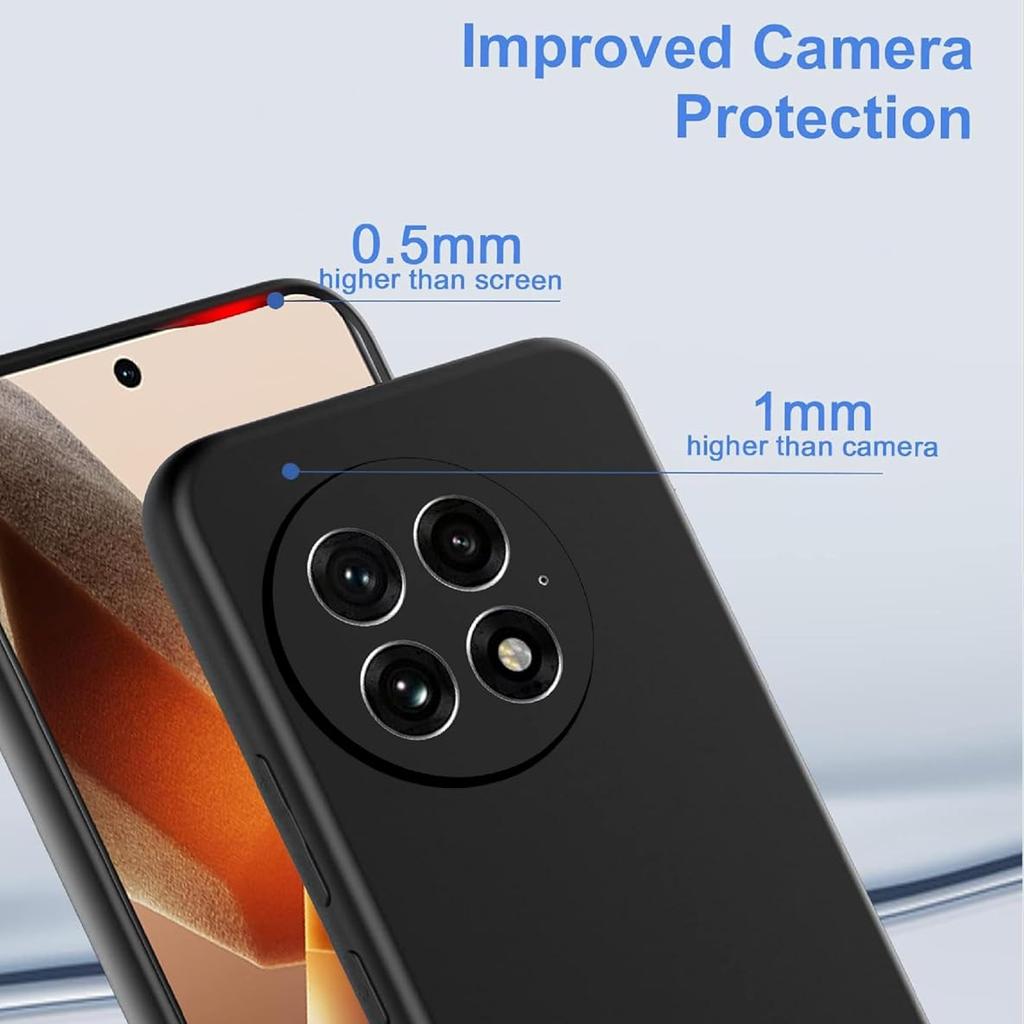 Flexibilní pouzdro z tekutého silikonu TPU pro OnePlus 13 13R One Plus 12 12R Ochranný kryt Nárazník Fundas Coque Capa