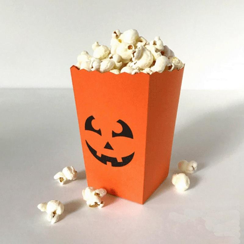 Halloween Popcorn Box Cutting Dies Photo Album Journal Diary Decoration Present