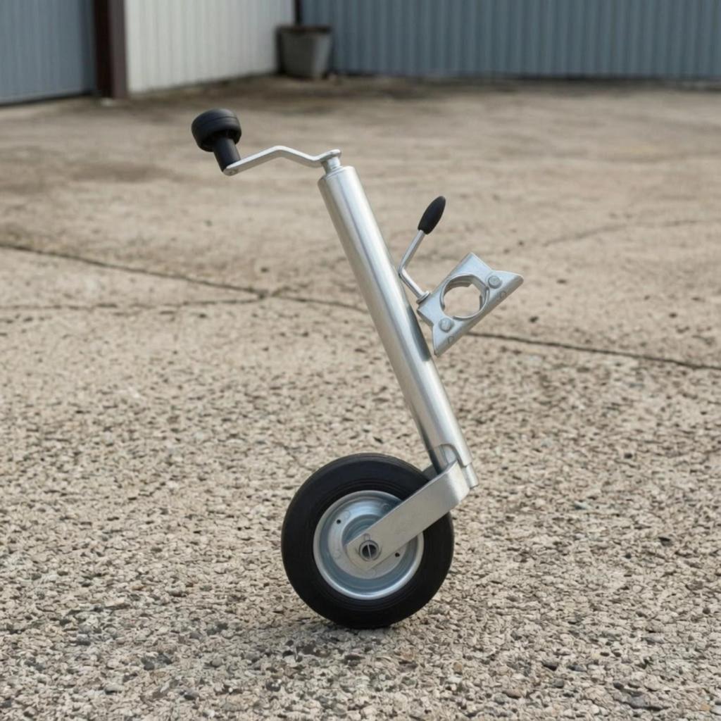 Trailer Wheel Adjustable Support with Clamp Manual for Caravaners