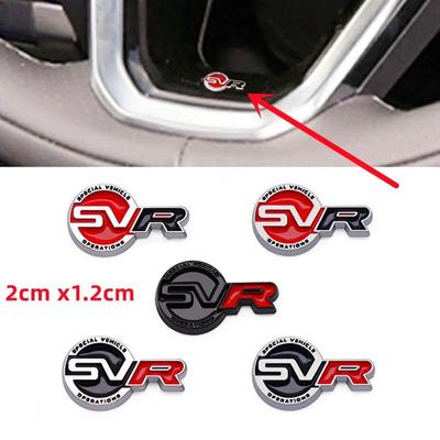 3D Metal SVR Logo Car Steering Wheel Dashboard Emblem Badge Decal For Land HSE Range Velar Rover Discovery Sport Evoque Defender Sticker
