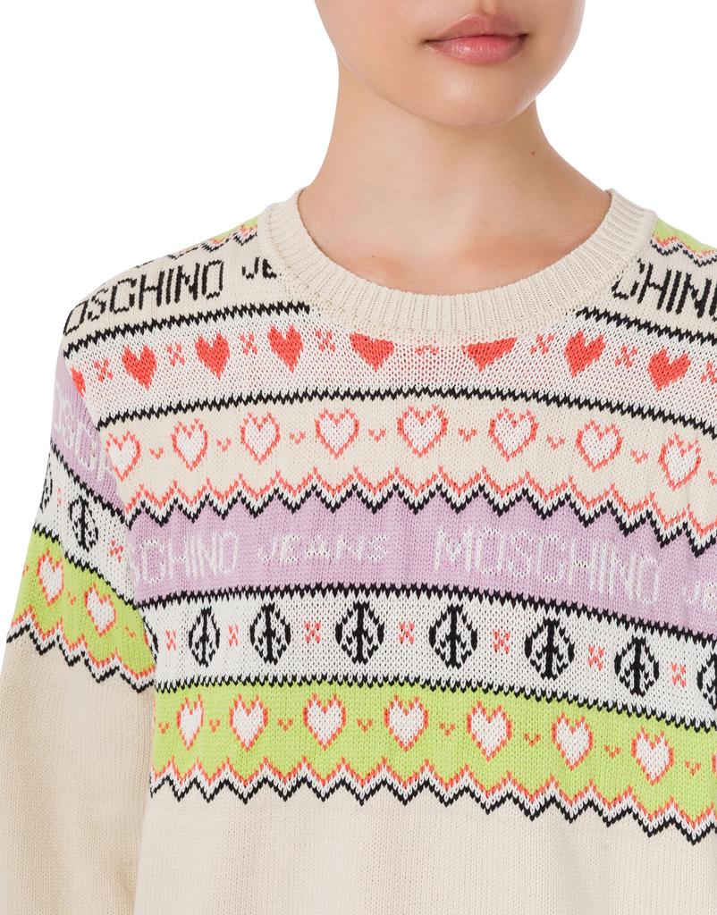 MOSCHINO Jeans Love & Peace Sweater
