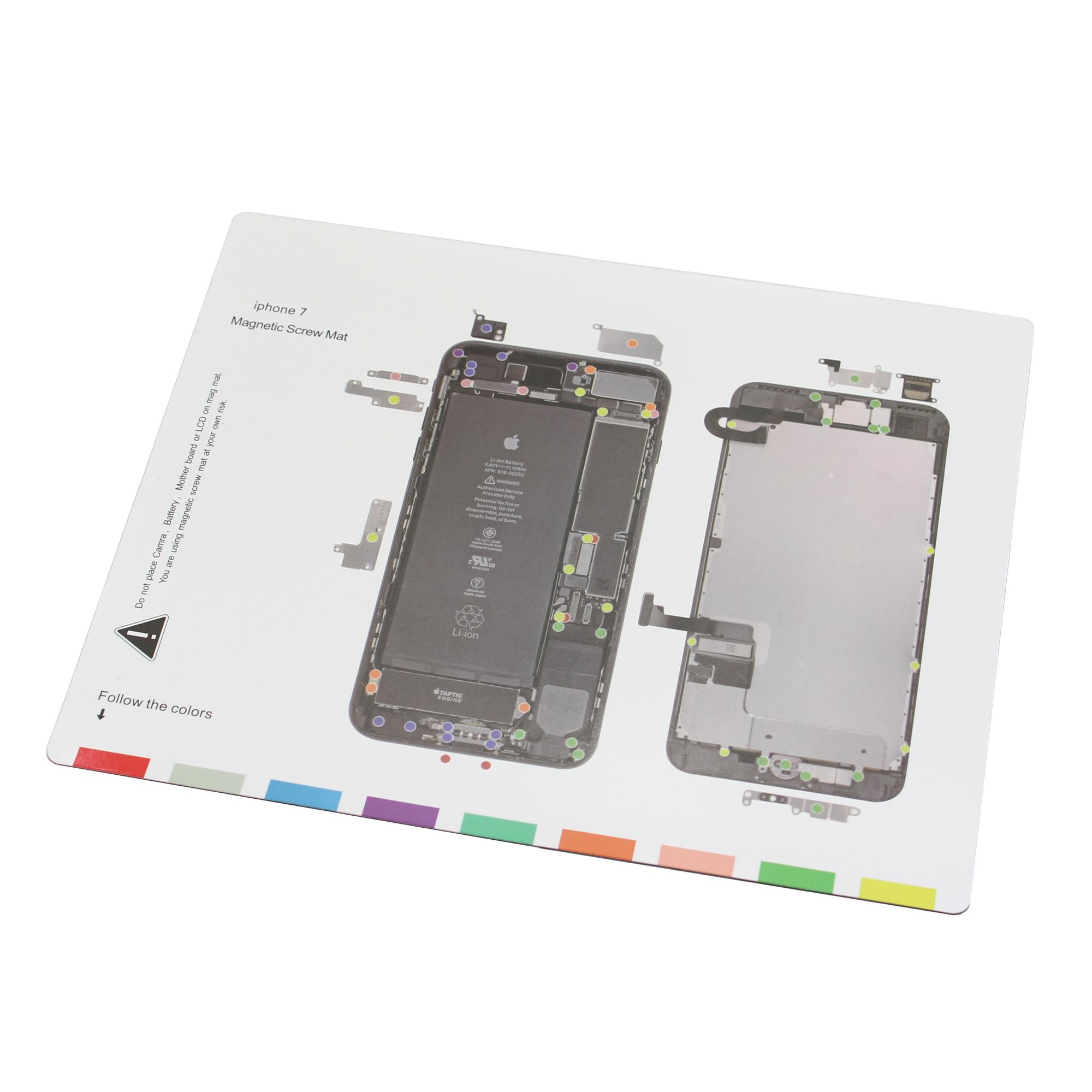 

For iPhone 7 4.7 Professional Magnetic Screw Mat Chart Repair Tool Type A