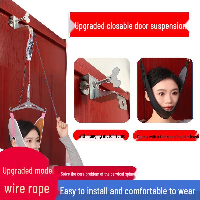 Cervical Traction Neck Frame Corrector, Door Hanging Neck Stretcher for Home and Hospital Use