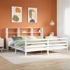 VidaXL Bunk Bed Without Mattress White 180x200 Cm Solid Pine Wood, Bed, Bedroom Furniture, Bed with Storage, 3322244