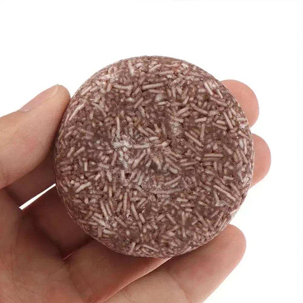 10G Natural Organic Polygonum Essence Hair Darkening Shampoo Bar Soap Mild Formula Hair Shampoo Gray Hair Reverse Cleansing