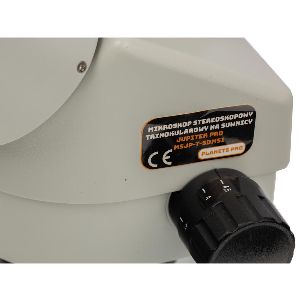 Rosfix Mikroskop Stereoskopowy Trinokularowy Jupiter Pro MSJP-T-SDMS1 – Zakres Zoomu 7x-270x | Wyświetlacz 8” | Oświetlacz 56xLED | Kamera Orion PRO