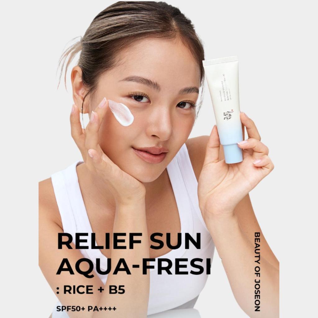Beauty of Joseon Relief Sun Aqua-fresh : Rice + Seed Panthenol (SPF50+ PA++++) 50ml - Ultra-Lightweight & Hydrating Daily Sunscreen