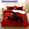 3pcs Halloween horror Bedding Set Duvet Cover Closure Includes 1 Duvet Cover & 2 Pillowcases, Soft and Comfortable for All Seasons.