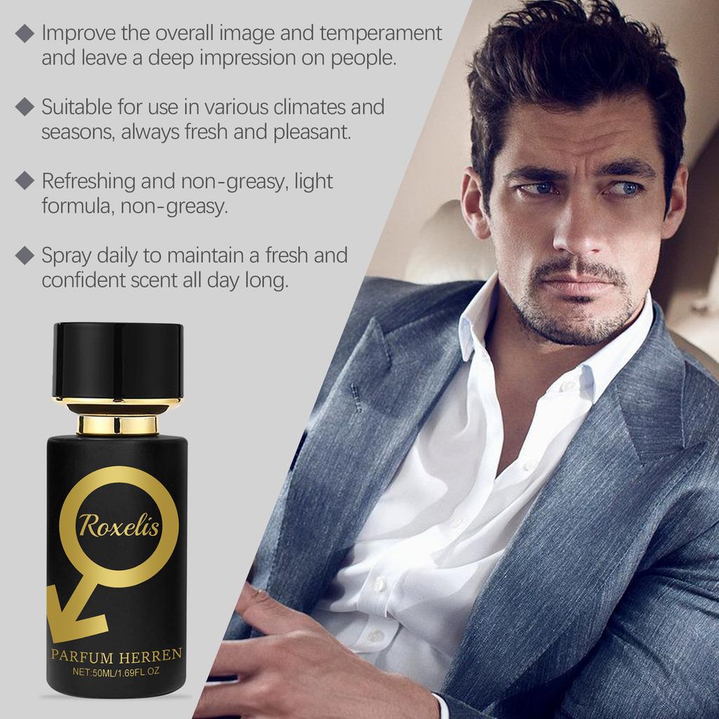 Roxelis Cologne Eau De Toilette Natural Pure Mild Lasting Charming Charm Men's Daily Fragrance