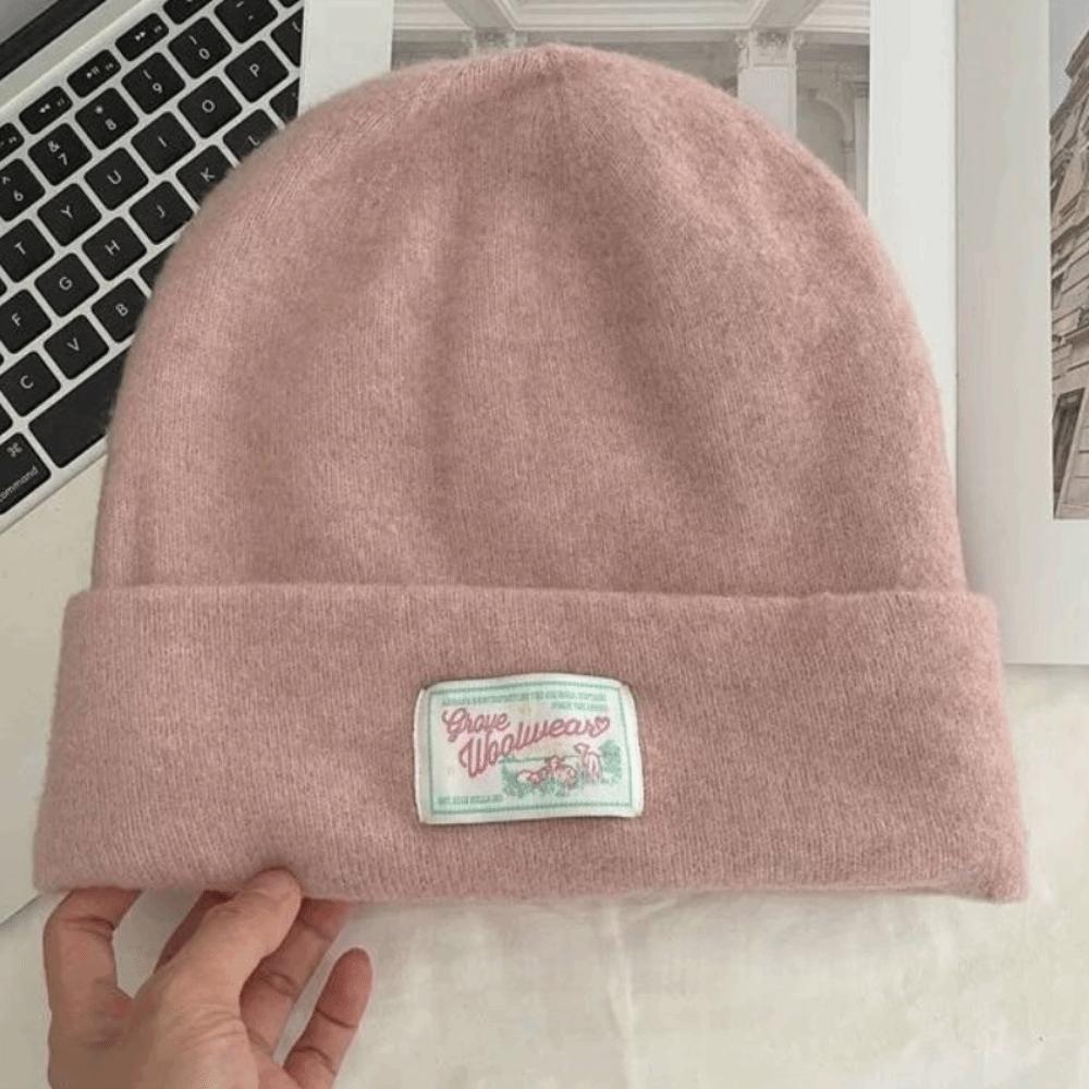 Keep Warm Knitted Pullover Hat Coldproof Beanies Cap Fashion Woolen Stacked Hat  Girls