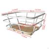 Bike Front Basket Bicycle Stylish Heavy Duty Wood Base Iron Wire Cargo Rack Cycling