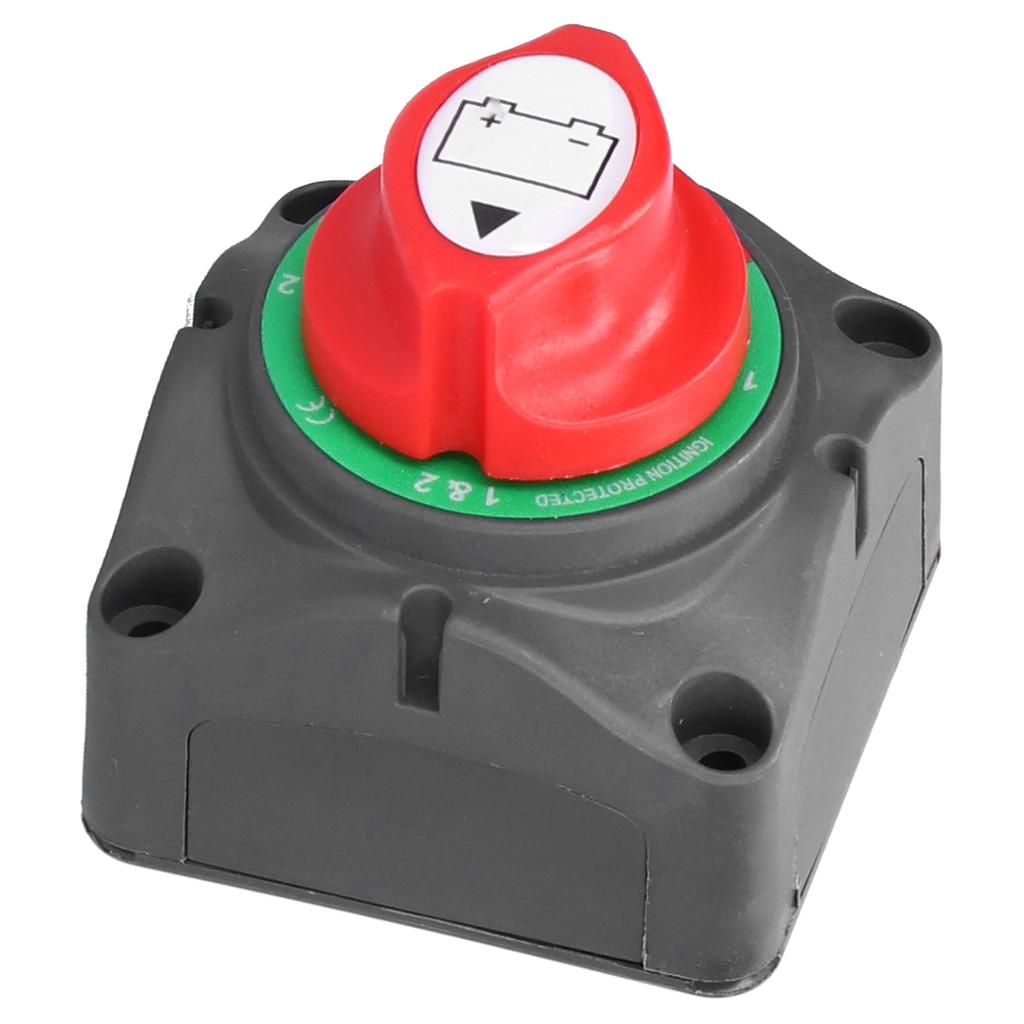 12V 3‑Gear Battery Disconnect Isolator Switch 8‑50V On Off Rotary ABS for Yacht Car Train