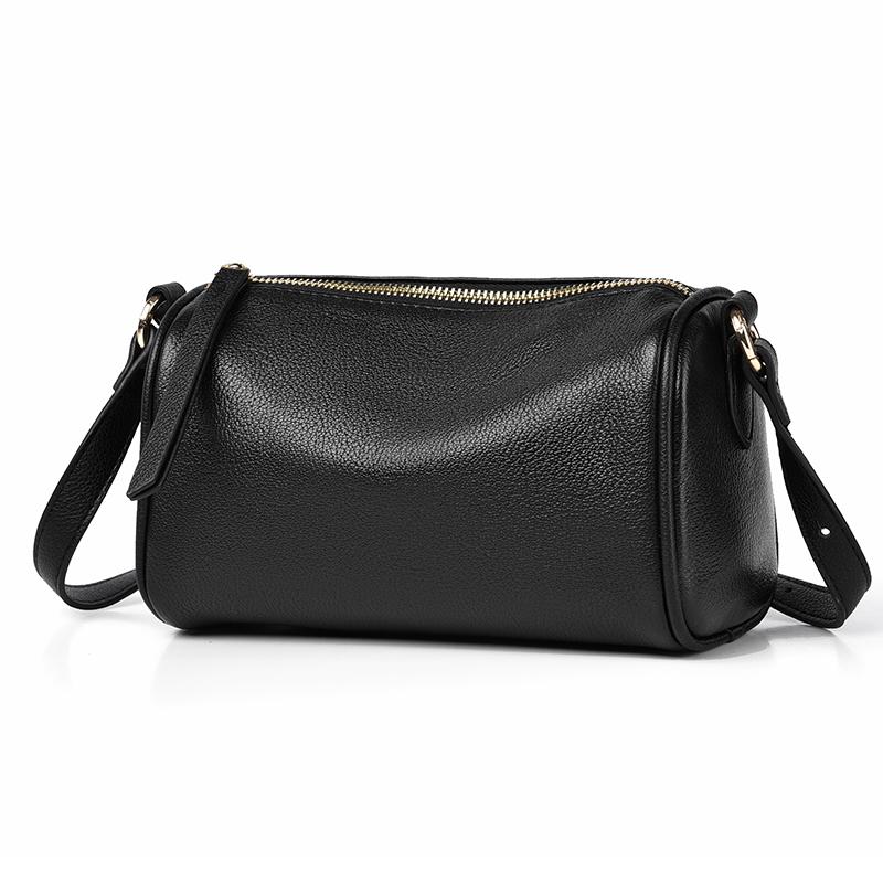 100% Genuine Leather Women Shoulder Messenger Bags Top Quality Cowhide Commute Crossbody Bag for Women 2026 Ladies Purse Handbag