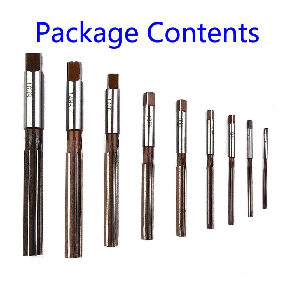 

Hand Reamers H8 Chucking Straight Shank Reamers Set 9Pcs 3 16mm 9crsi Alloy Steel Hand Reamers for Metalworking China Mainland