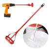 Steel Helical Mixing Blade For Power Drills Hexagonal Shaft Ensures Stability When Mixing Paint Grout In Large Bucket