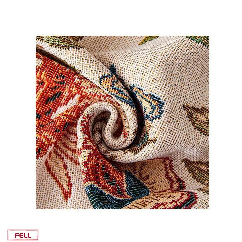Polyester-cotton sofa cover cloth towel, sofa blanket full cover, flower thickened cover, universal in all seasons, non-slip and anti-cat scratch