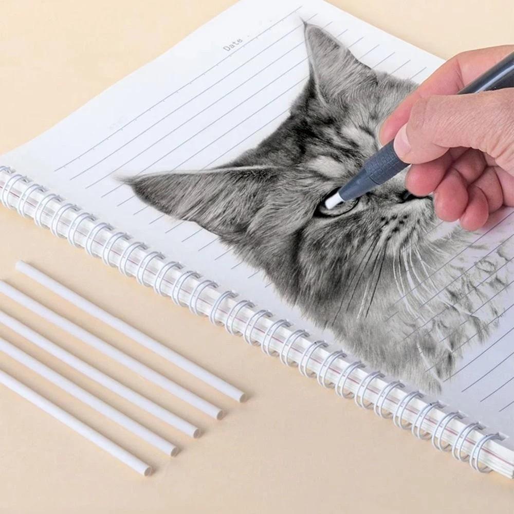 Press Retractable Retractable Eraser Pen 3.8mm Thin Tip Automatic Pencil Rubber  Art Supplies
