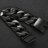 Black 31MM Chunky Cuban Link Chain Bracelet for Men Heavy Stainless Steel Men's Bracelets Birthday Gifts for Dad Husband Massive