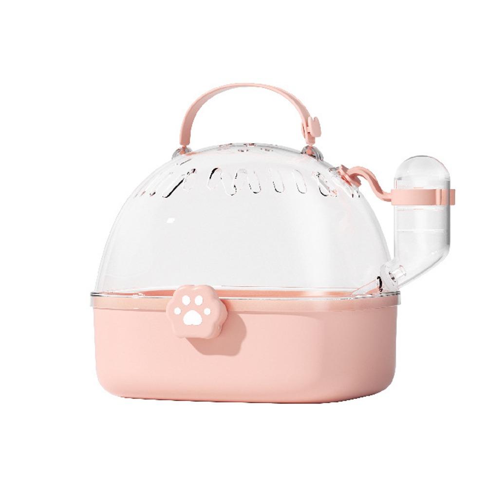 Transparent Hamster Cage Breathable Pet House Carry Holder Pet Carriers Cage  for Small Pet