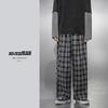 Men's 2022 Spring Loose Plaid Sweatpants – Street Vibe, All-Match, Straight-Fit.