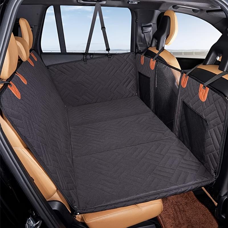 

Pet Car Seat Cover for Large & Medium Dogs - Waterproof Hammock with Storage Pocket, Non-Slip Leather Bench Protector чёрный