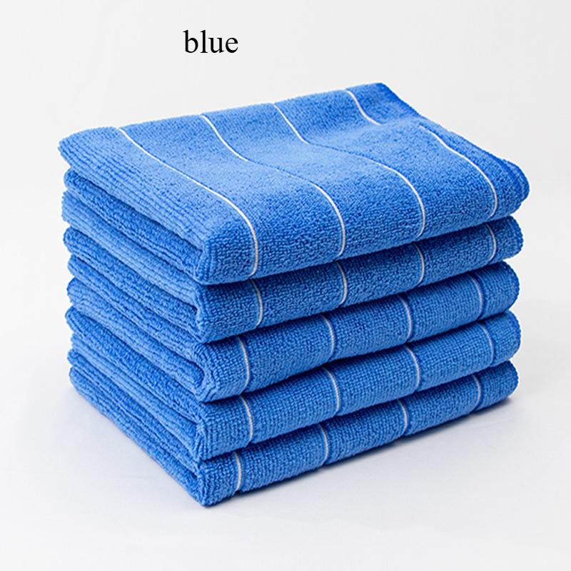 Extra-Thick Super Absorbent Microfiber Kitchen Towels - Rapidly Suck Up Liquids with Stylish Gray & White Stripes