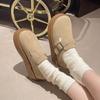 Increase the height of one pedal, lazy shoes are versatile with skirts, single shoes, women's retro Boken shoes, platform soles, new in autumn 2025