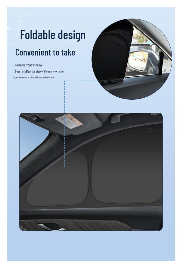 Sunshade Heat Insulation for Great Wall ORA 5 - Car Window Sun Protection & Privacy