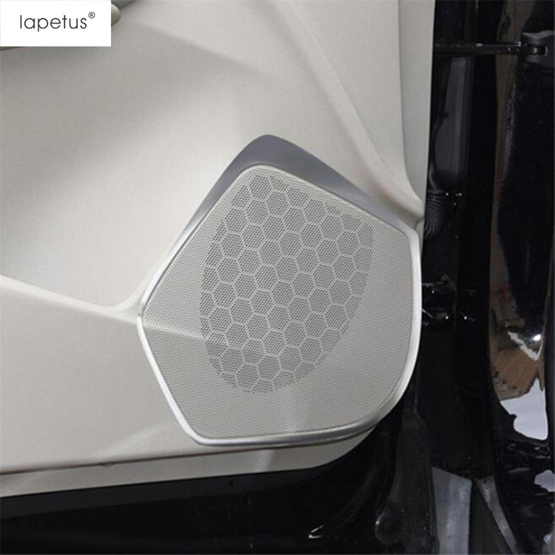 Car Inner Door Speaker Stereo Audio Sound Loudspeaker Frame Cover Trim Stainless Steel Accessories For Cadillac XT4  -