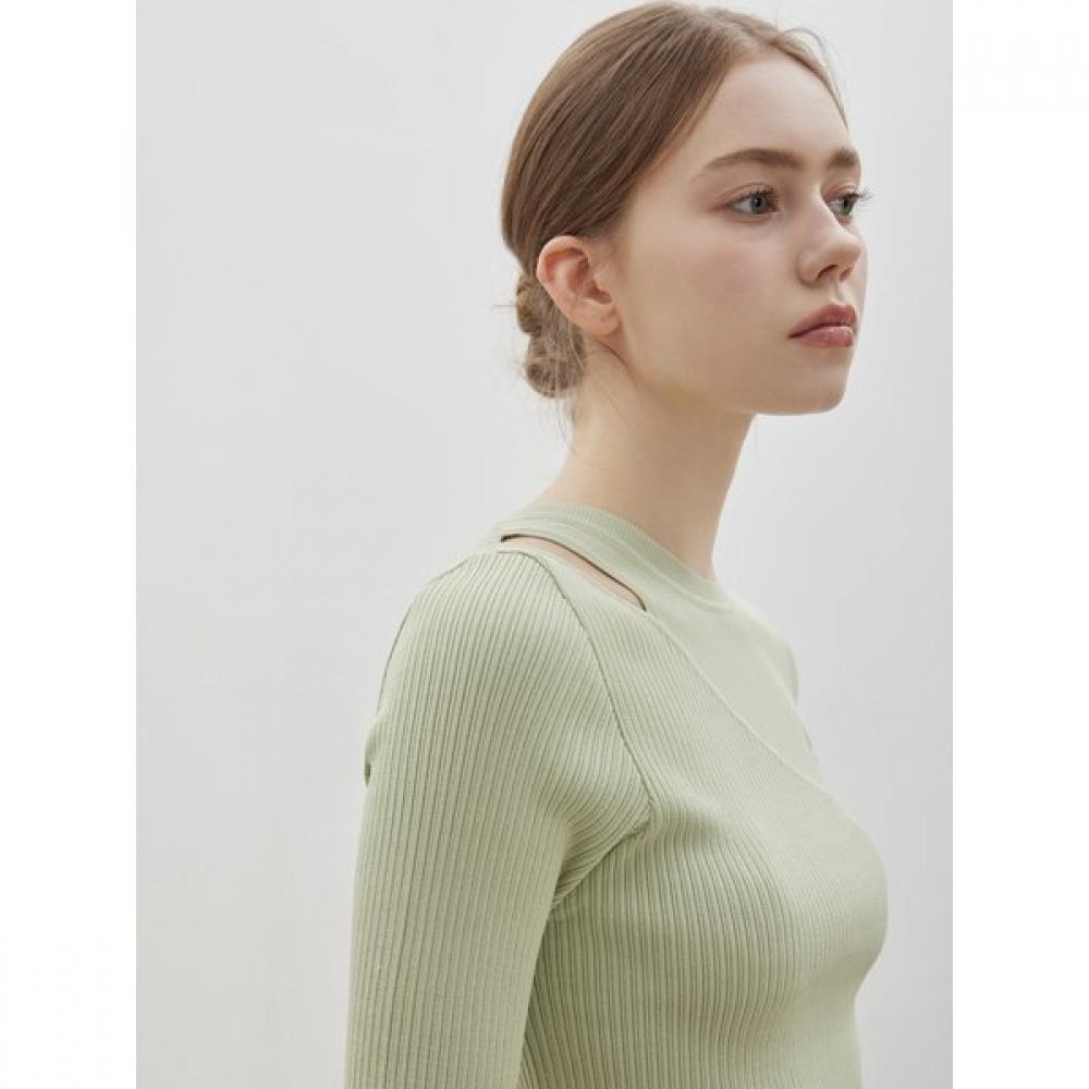 CC collect. Shoulder Split Rib Pullover C262ksk031