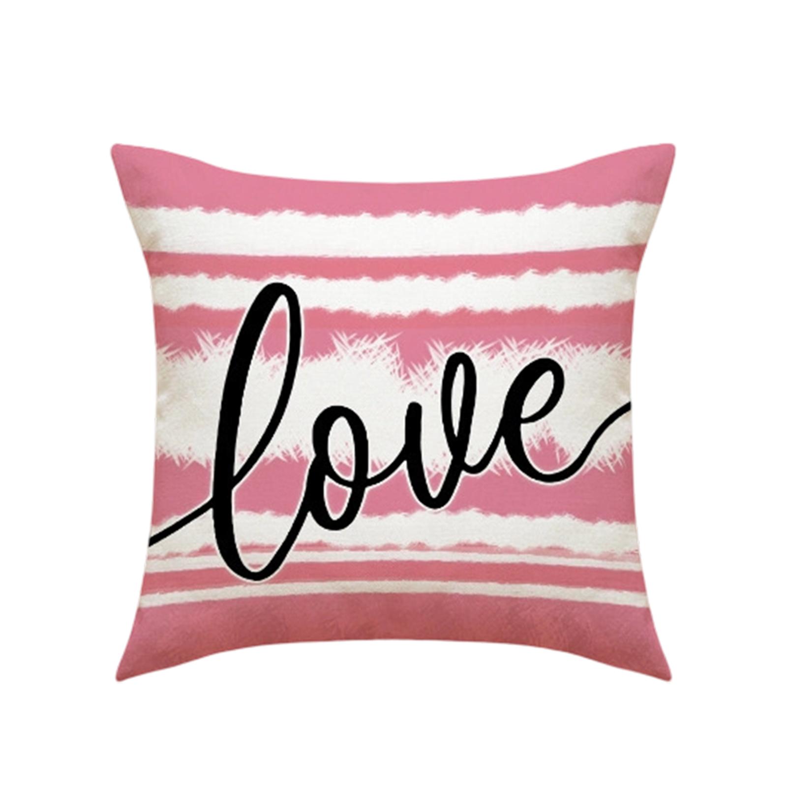 

Valentine s Day Pillowcase, 17.71 X 17.71 Inches, Winter Holiday Theme, Sofa Throw Pillow Cover One Size