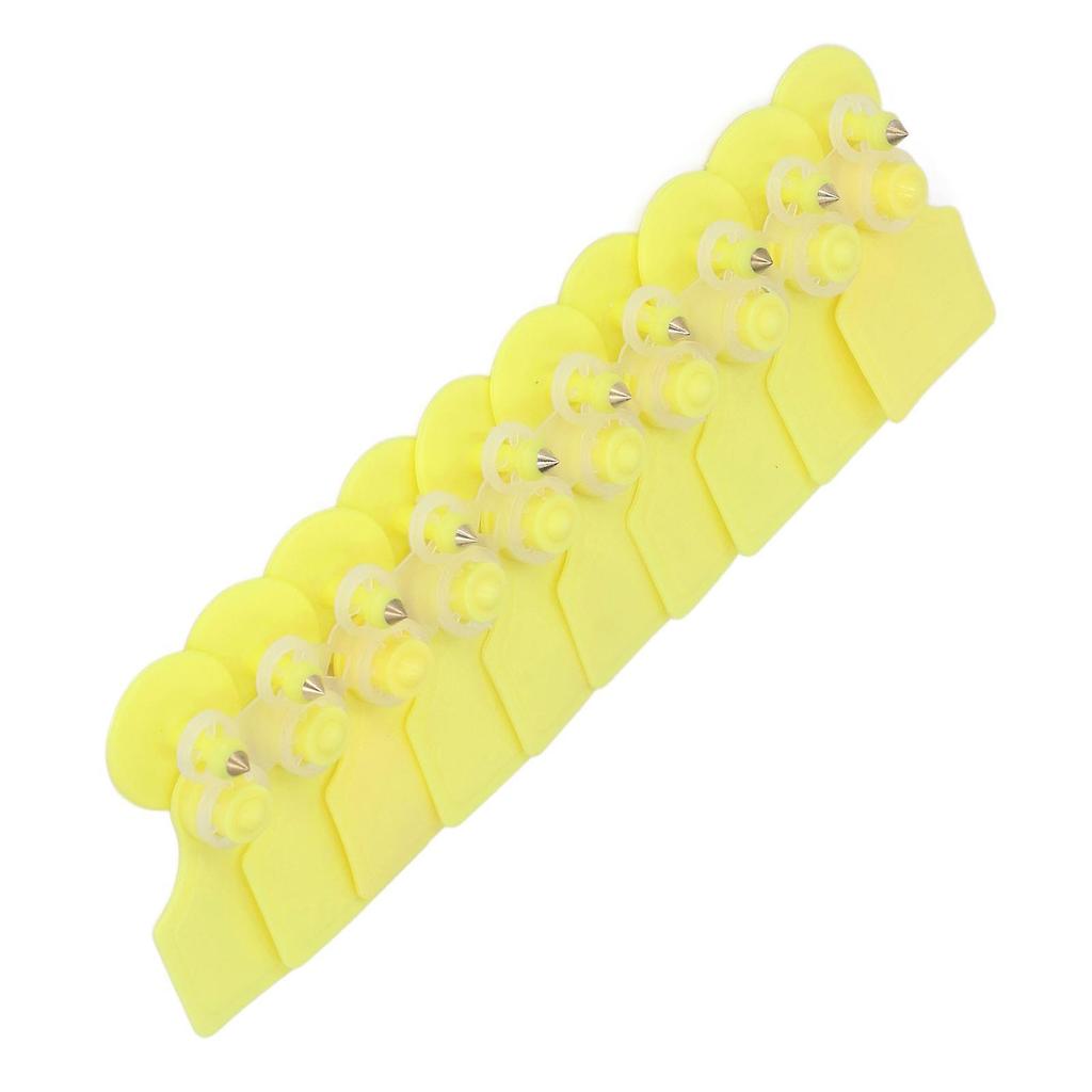 50er Set Ohrmarke Blank Gelb Schaf Schwein Rind Vieh Kennzeichnung Ohrmarke für Tierhaltung