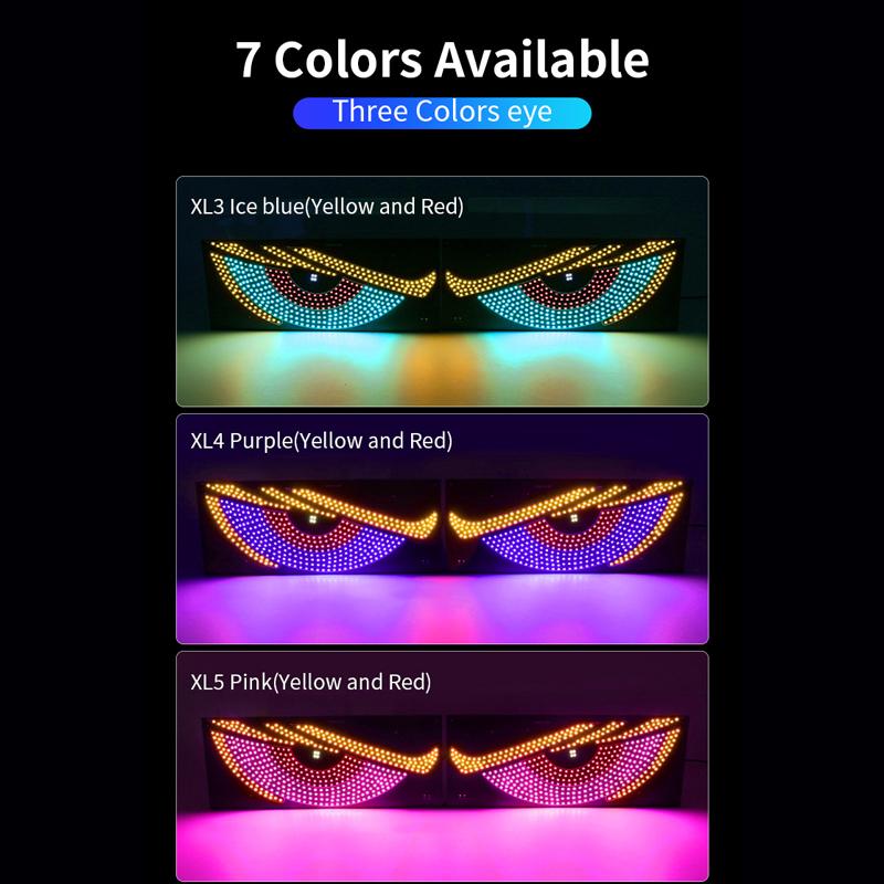 Lumină LED Interior Auto Panou LED Flexibil Lumini Ochi de Diavol Lampă Decorare Auto